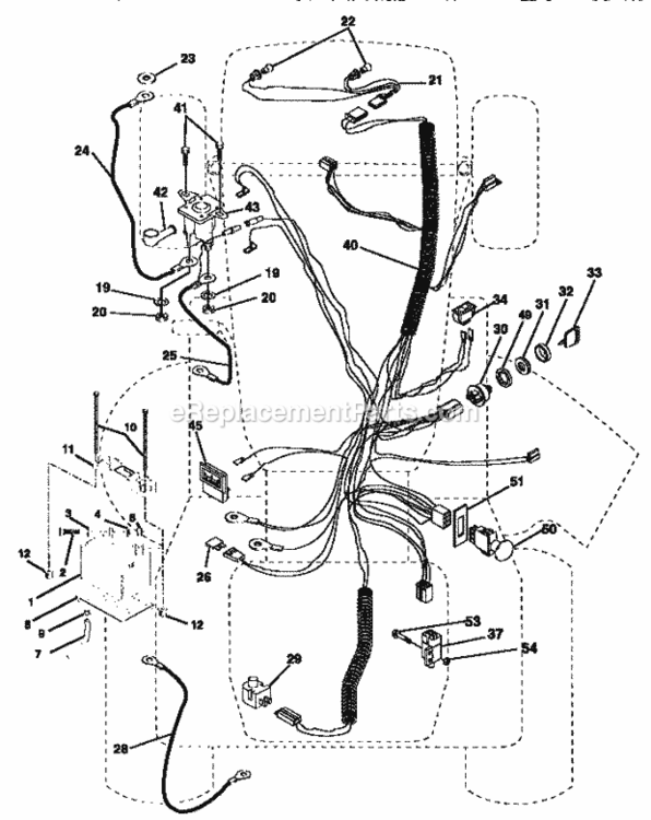 Page C Diagram and Parts List for 917250490  Craftsman Lawn Tractor