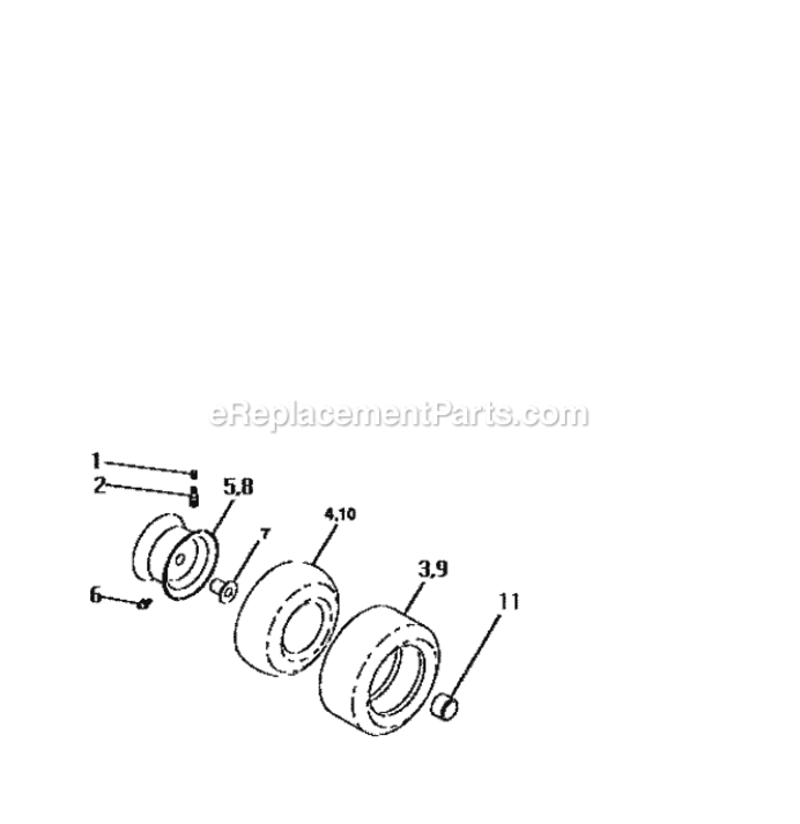 Page H Diagram and Parts List for 917250491  Craftsman Lawn Tractor