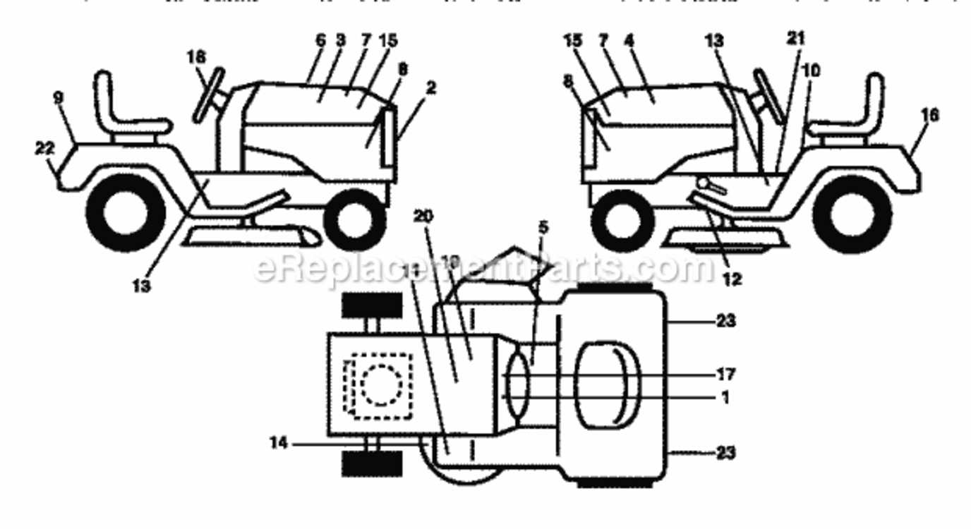 Page G Diagram and Parts List for 917250520  Craftsman Lawn Tractor