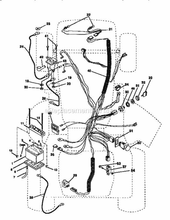 Page C Diagram and Parts List for 917250540  Craftsman Lawn Tractor