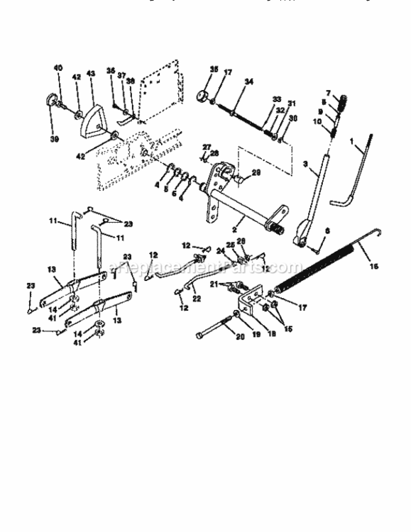Page I Diagram and Parts List for 917250540  Craftsman Lawn Tractor