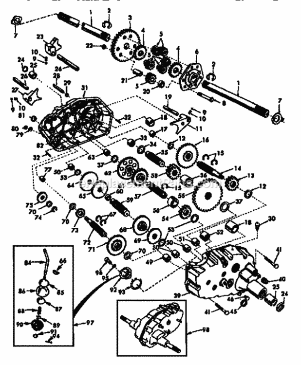 Page K Diagram and Parts List for 917250541  Craftsman Lawn Tractor