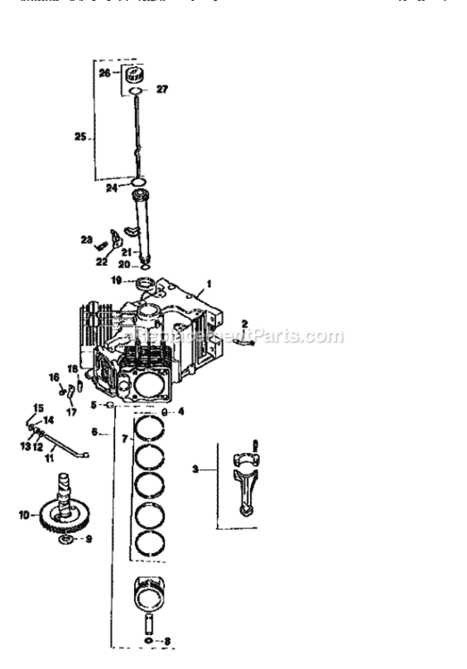 Page M Diagram and Parts List for 917250541  Craftsman Lawn Tractor