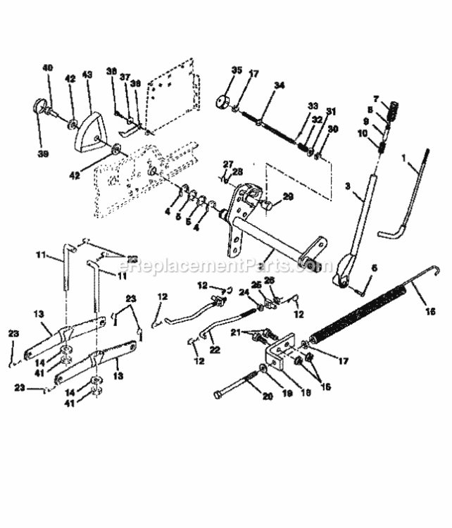 Page I Diagram and Parts List for 917250541  Craftsman Lawn Tractor