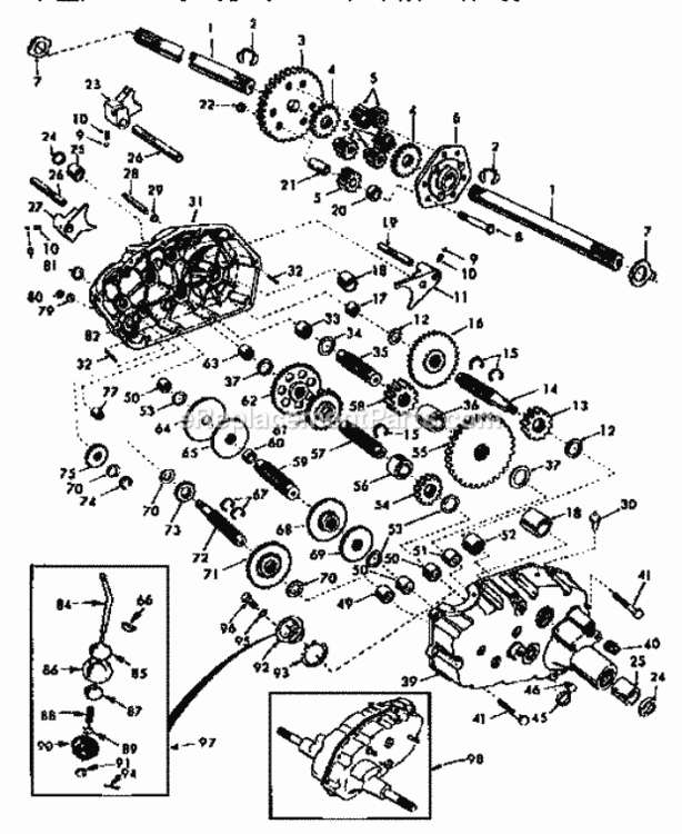 Page K Diagram and Parts List for 917250550  Craftsman Lawn Tractor