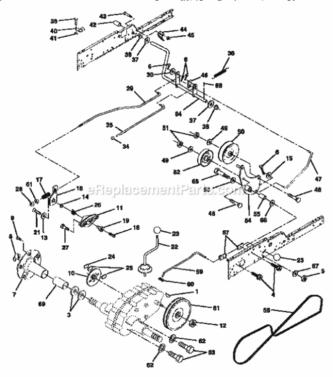 Page C Diagram and Parts List for 917250550  Craftsman Lawn Tractor