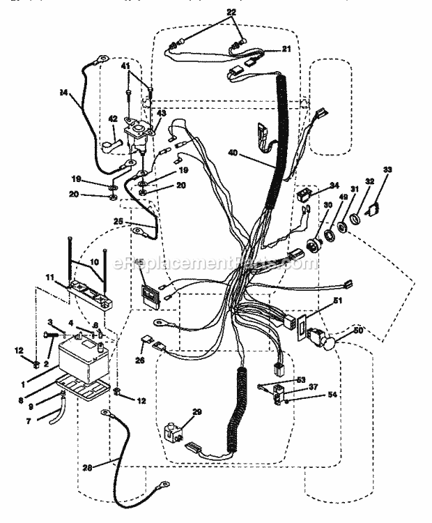 Page A Diagram and Parts List for 917250551  Craftsman Lawn Tractor