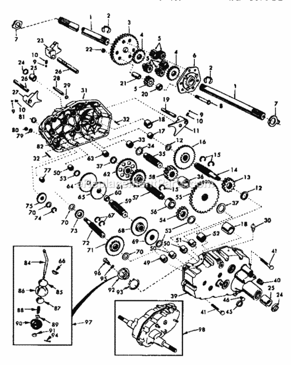 Page K Diagram and Parts List for 917250551  Craftsman Lawn Tractor