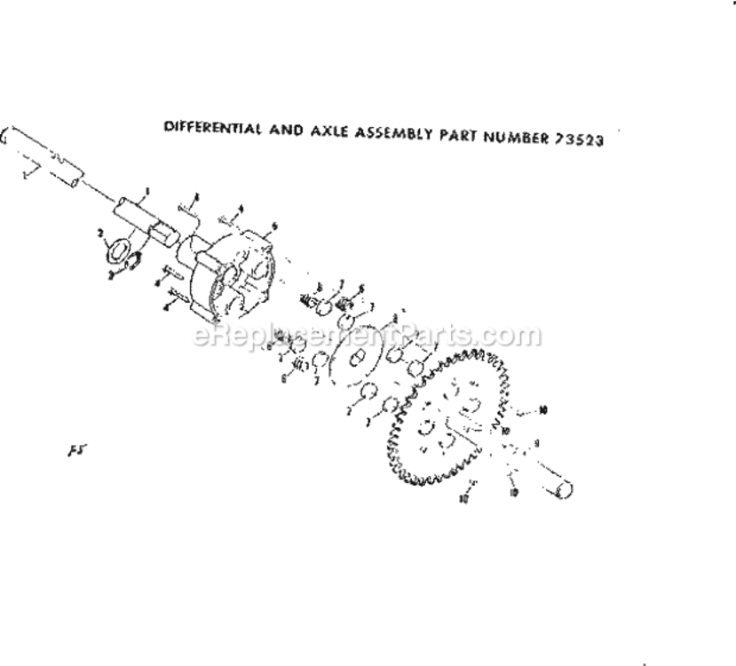 Page F Diagram and Parts List for 917250740  Craftsman Lawn Tractor