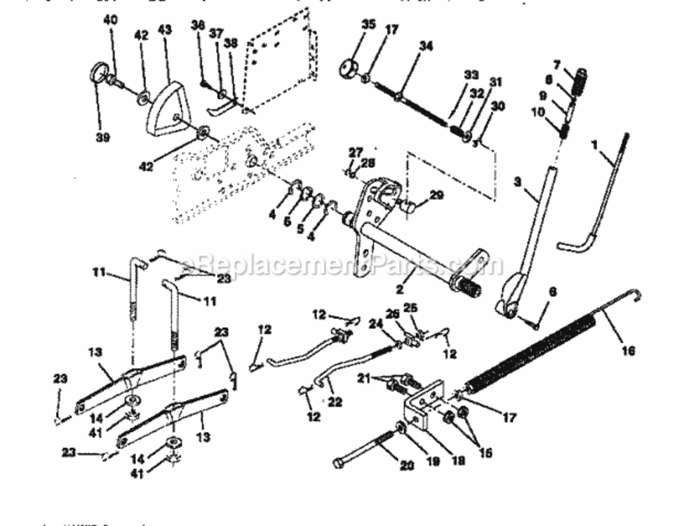 Page I Diagram and Parts List for 917250781  Craftsman Lawn Tractor