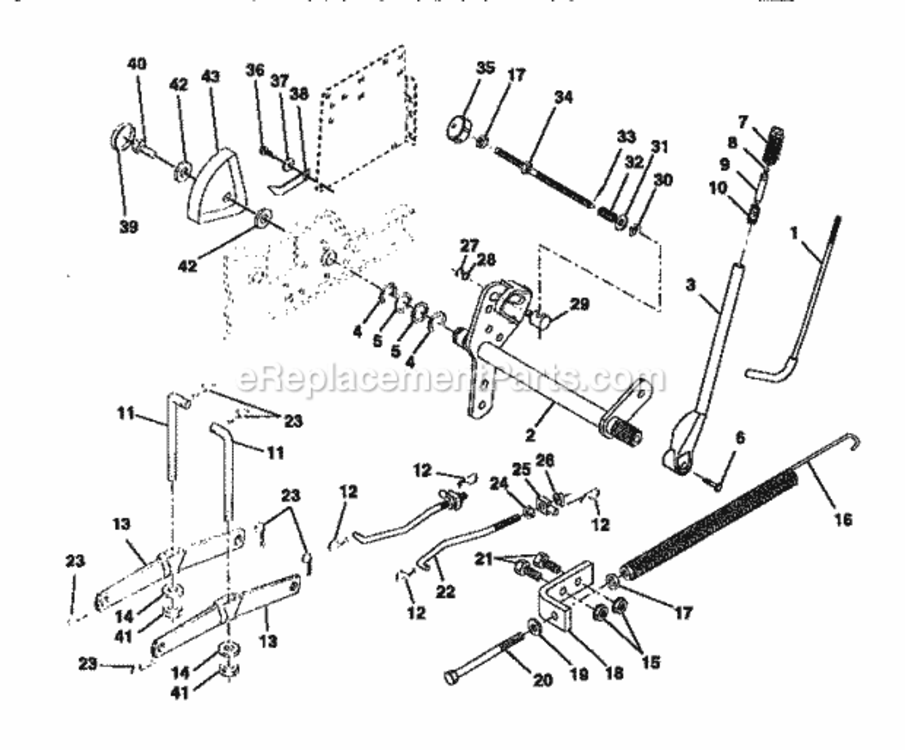 Page G Diagram and Parts List for 917250790  Craftsman Lawn Tractor