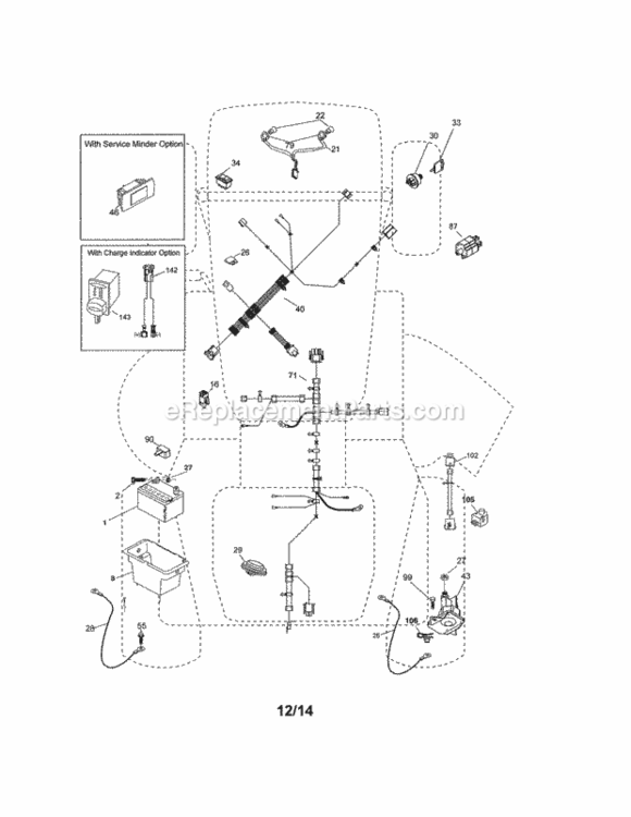 Page G Diagram and Parts List for 917250830  Craftsman Lawn Tractor