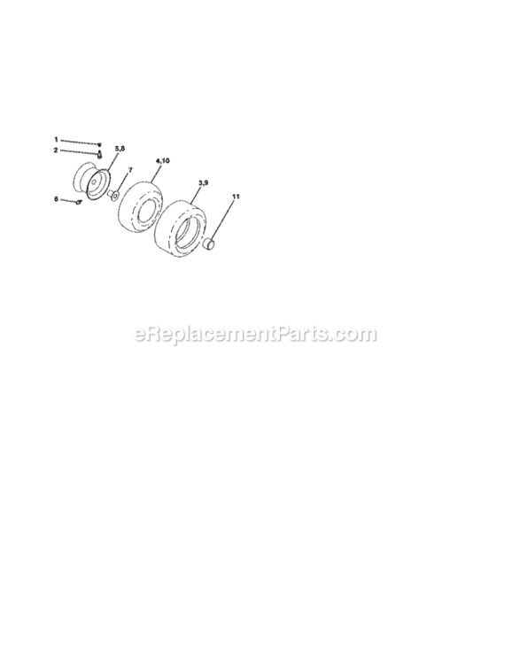 Page H Diagram and Parts List for 917250980  Craftsman Lawn Tractor