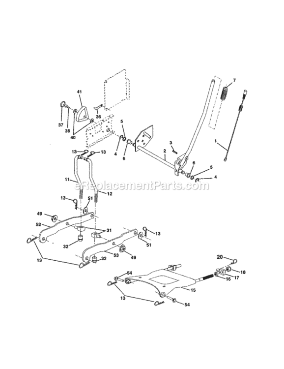 Page I Diagram and Parts List for 917250980  Craftsman Lawn Tractor