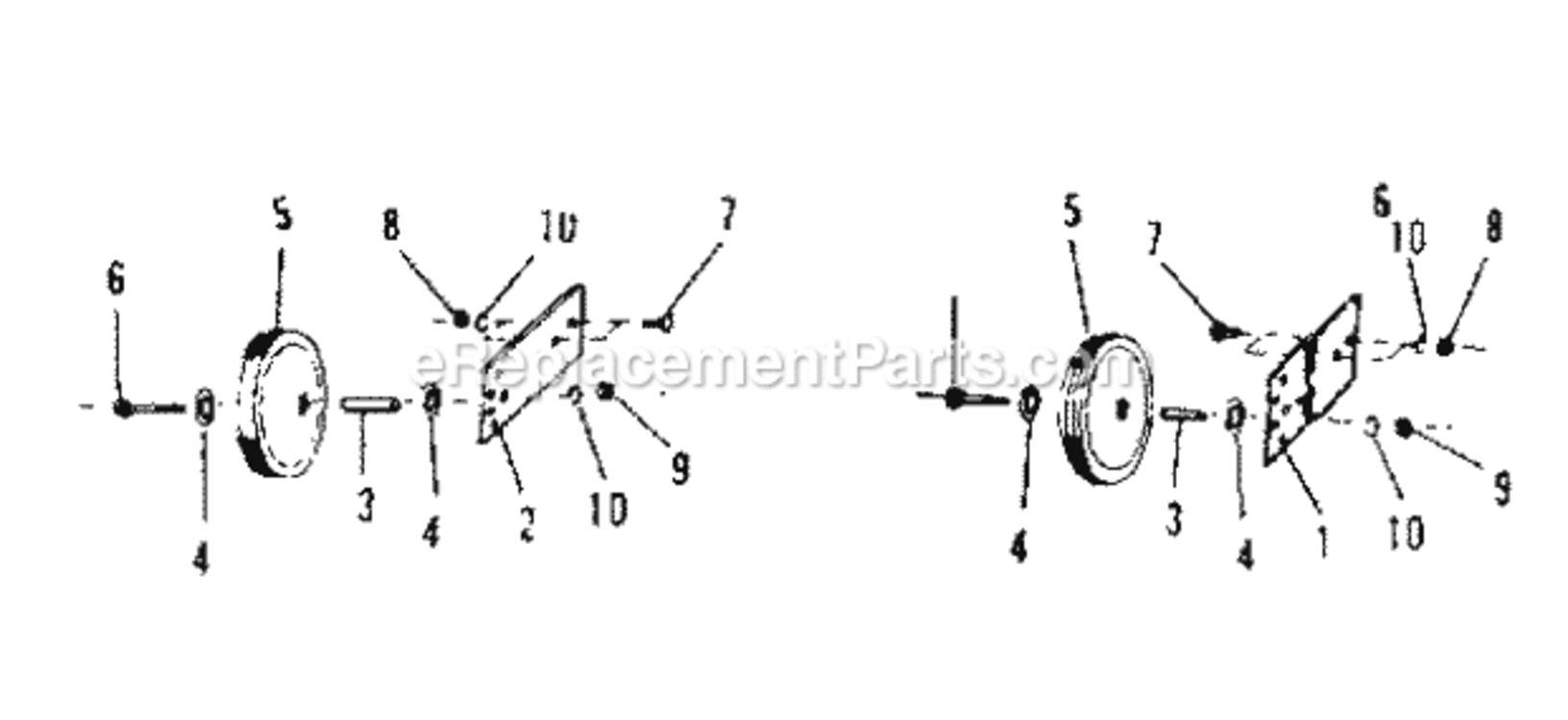 Page D Diagram and Parts List for 917251020  Craftsman Lawn Mower