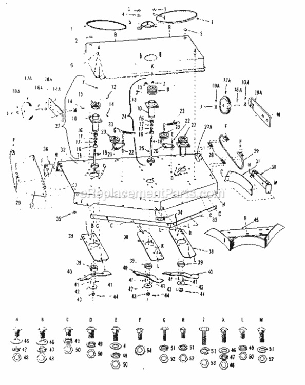 Page A Diagram and Parts List for 917251041  Craftsman Lawn Mower