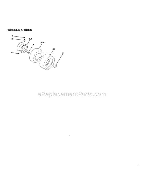 Page H Diagram and Parts List for 917251120  Craftsman Lawn Tractor
