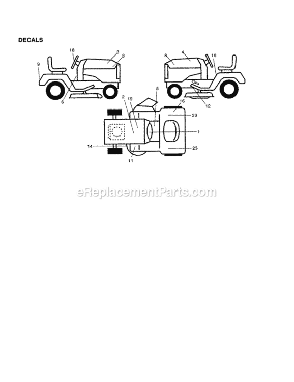 Page F Diagram and Parts List for 917251160  Craftsman Lawn Tractor