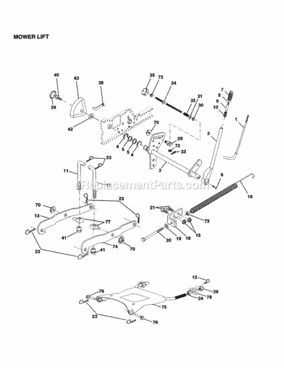 Page I Diagram and Parts List for 917251160  Craftsman Lawn Tractor