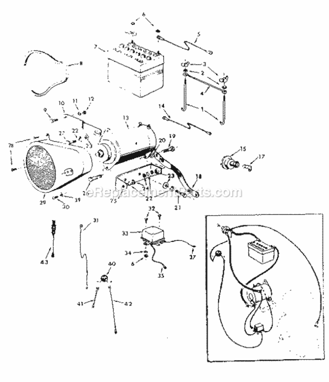 Page D Diagram and Parts List for 91725120  Craftsman Lawn Tractor