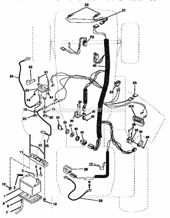 Page A Diagram and Parts List for 917251470  Craftsman Lawn Tractor