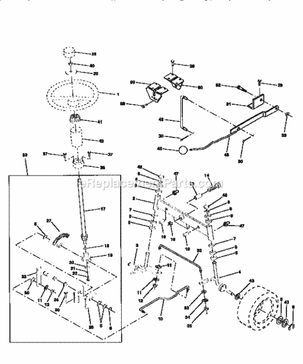 Page D Diagram and Parts List for 917251471  Craftsman Lawn Tractor