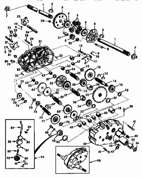 Page K Diagram and Parts List for 917251480  Craftsman Lawn Tractor