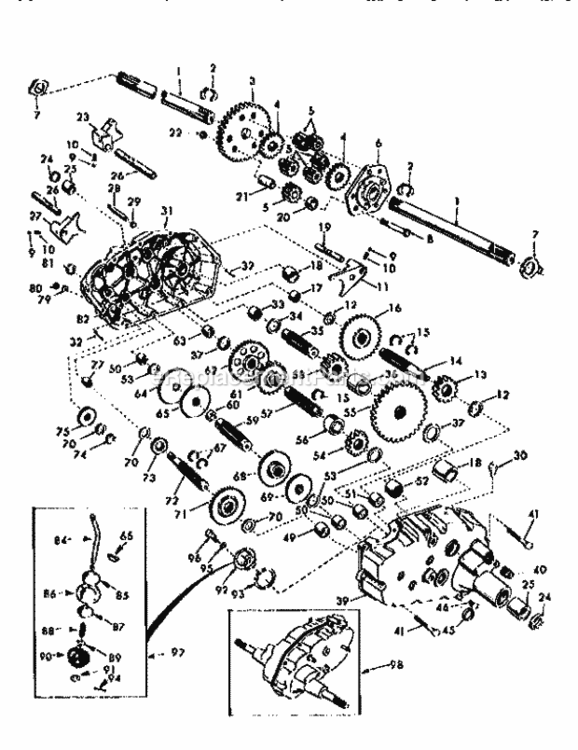 Page K Diagram and Parts List for 917251482  Craftsman Lawn Tractor