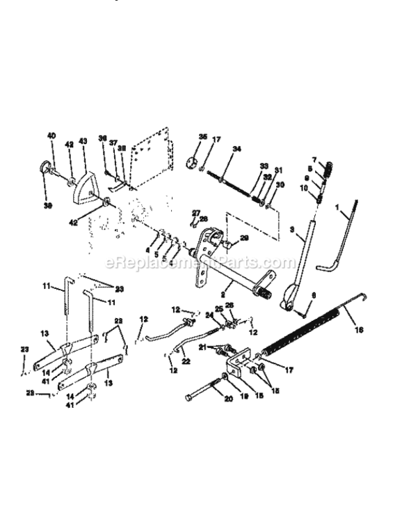 Page J Diagram and Parts List for 917251491  Craftsman Lawn Tractor