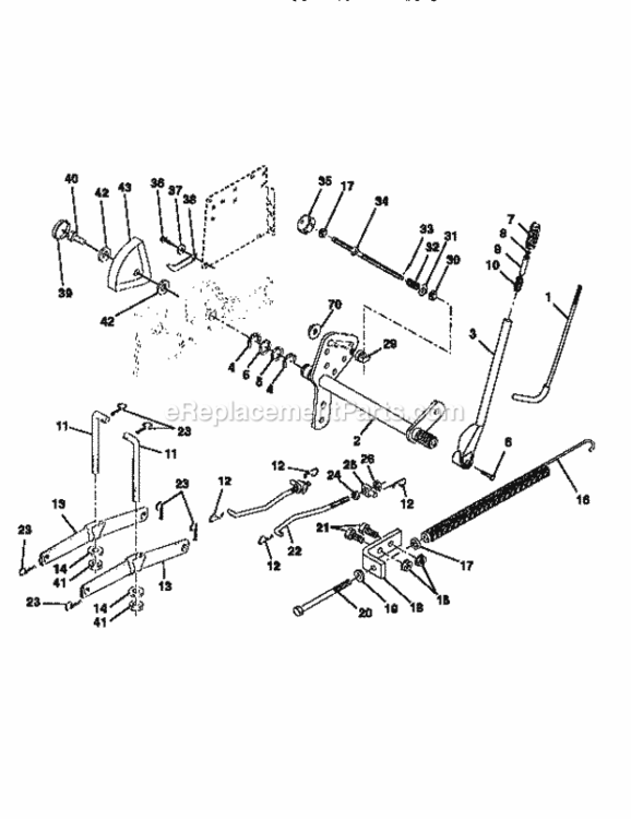 Page J Diagram and Parts List for 917251492  Craftsman Lawn Tractor