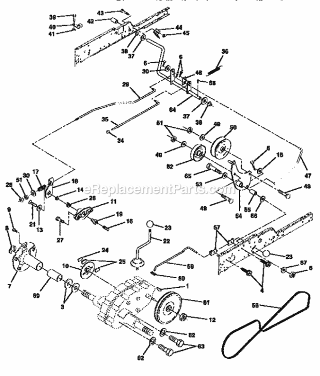 Page C Diagram and Parts List for 917251510  Craftsman Lawn Tractor
