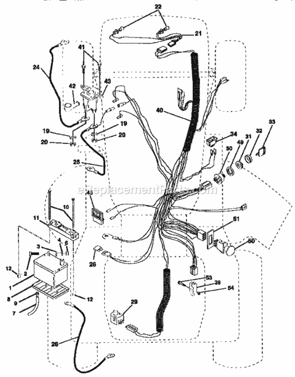 Page A Diagram and Parts List for 917251511  Craftsman Lawn Tractor