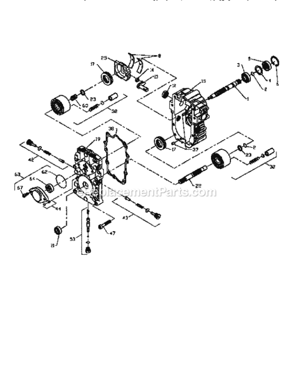 Page K Diagram and Parts List for 917251520  Craftsman Lawn Tractor