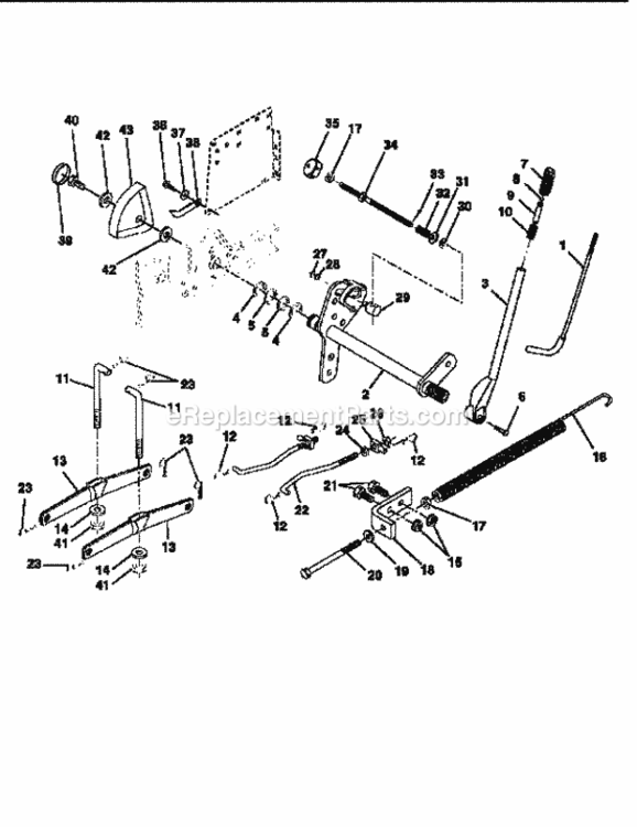 Page G Diagram and Parts List for 917251521  Craftsman Lawn Tractor