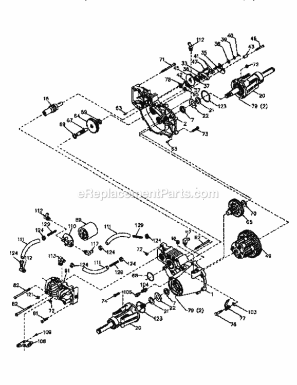 Page I Diagram and Parts List for 917251521  Craftsman Lawn Tractor