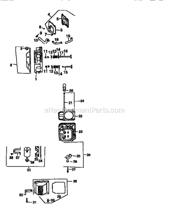 Page L Diagram and Parts List for 917251523  Craftsman Lawn Tractor