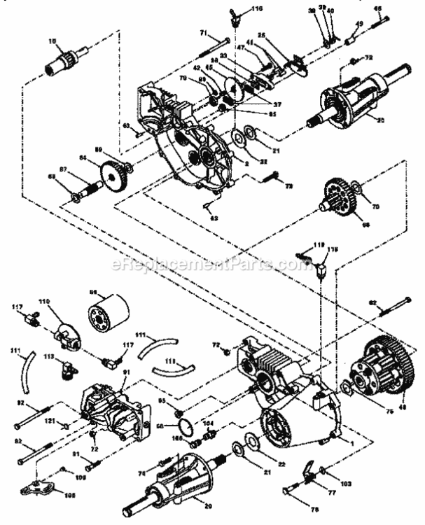 Page V Diagram and Parts List for 917251523  Craftsman Lawn Tractor