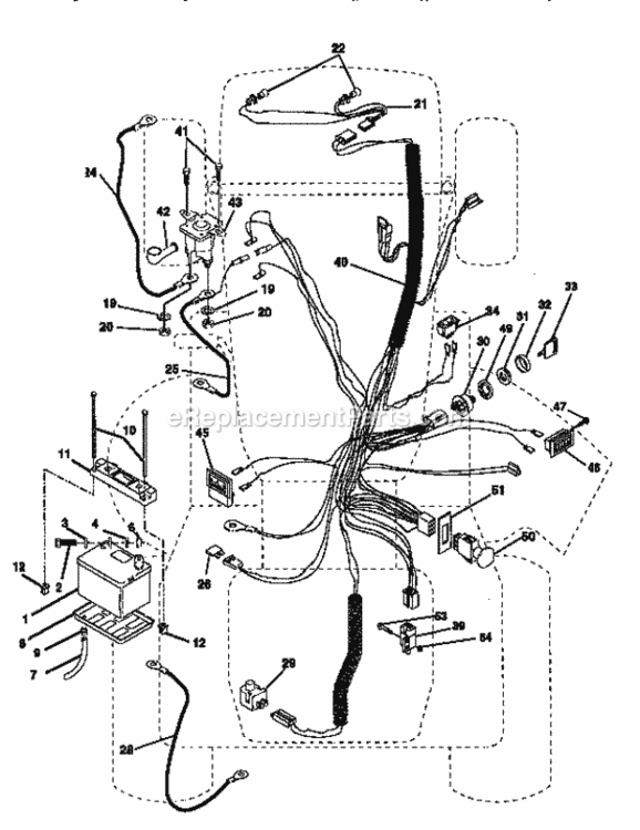 Page A Diagram and Parts List for 917251551  Craftsman Lawn Tractor