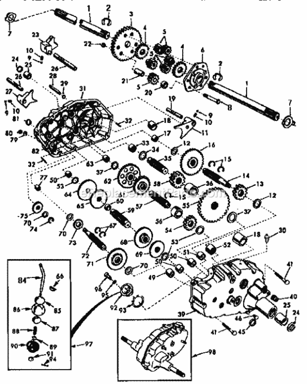 Page K Diagram and Parts List for 917251551  Craftsman Lawn Tractor