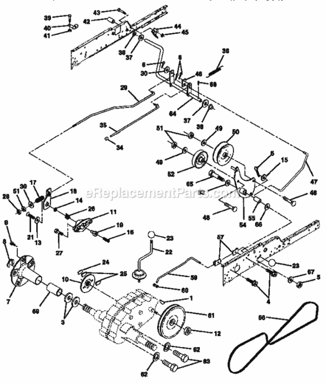 Page C Diagram and Parts List for 917251551  Craftsman Lawn Tractor