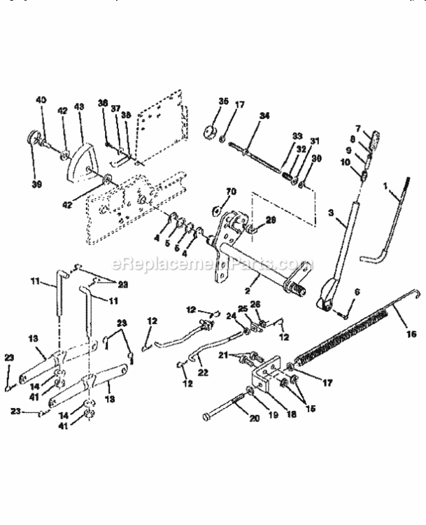 Page I Diagram and Parts List for 917251551  Craftsman Lawn Tractor