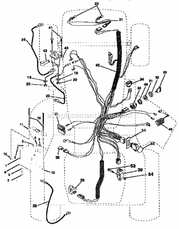 Page A Diagram and Parts List for 917251561  Craftsman Lawn Tractor