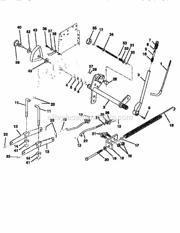 Page G Diagram and Parts List for 917251570  Craftsman Lawn Tractor
