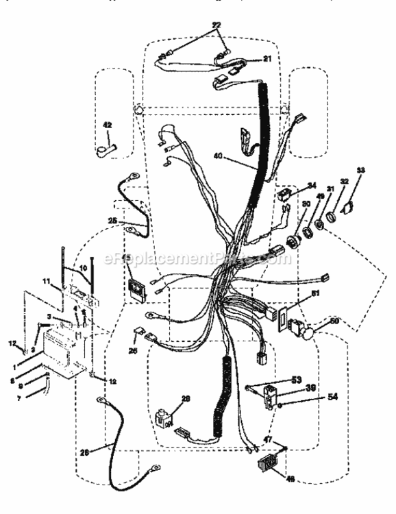 Page A Diagram and Parts List for 917251571  Craftsman Lawn Tractor