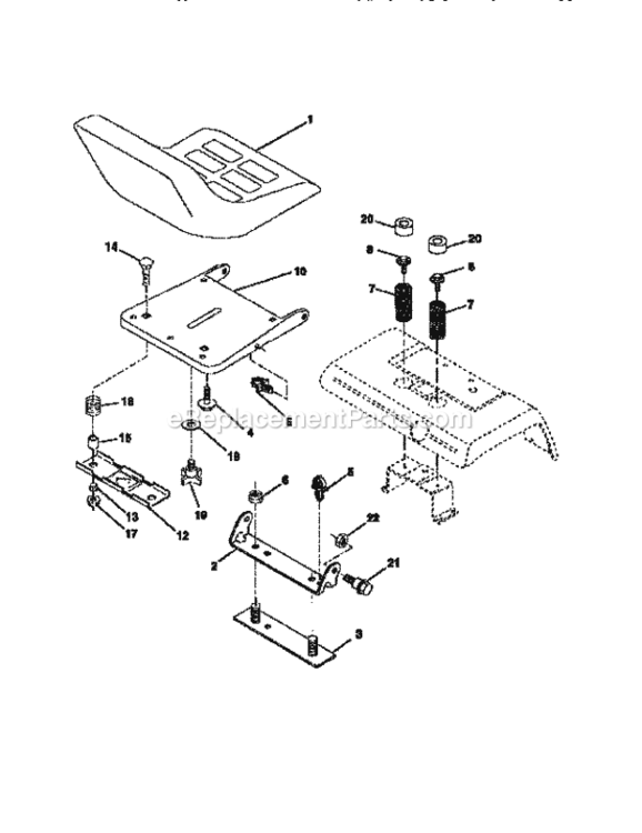 Page F Diagram and Parts List for 917251571  Craftsman Lawn Tractor
