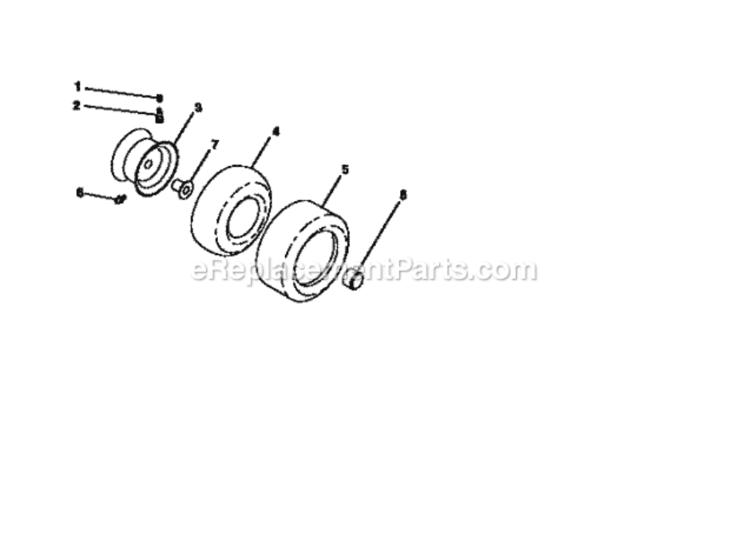 Page H Diagram and Parts List for 917251630  Craftsman Lawn Tractor