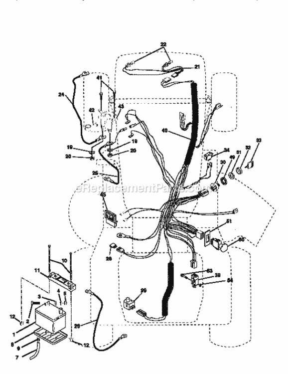 Page A Diagram and Parts List for 917251640  Craftsman Lawn Tractor
