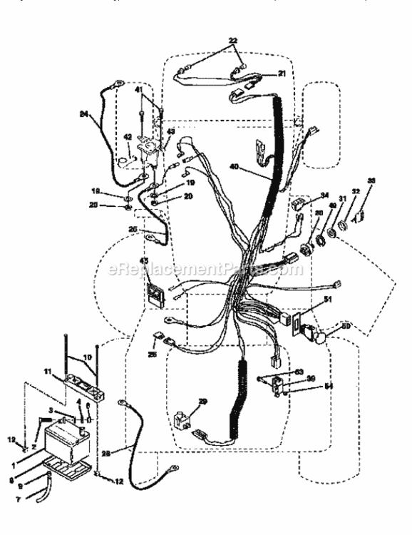 Page A Diagram and Parts List for 917251641  Craftsman Lawn Tractor