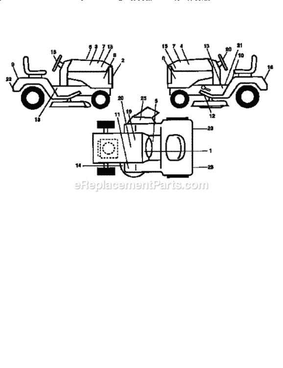 Page K Diagram and Parts List for 917251641  Craftsman Lawn Tractor