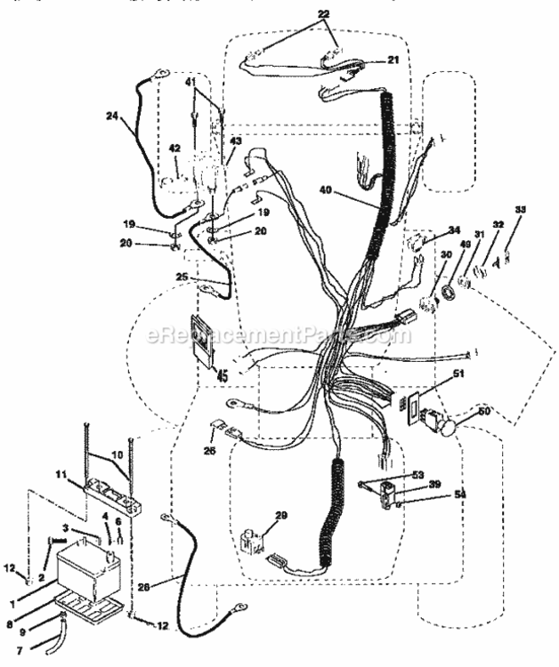 Page A Diagram and Parts List for 917251642  Craftsman Lawn Tractor